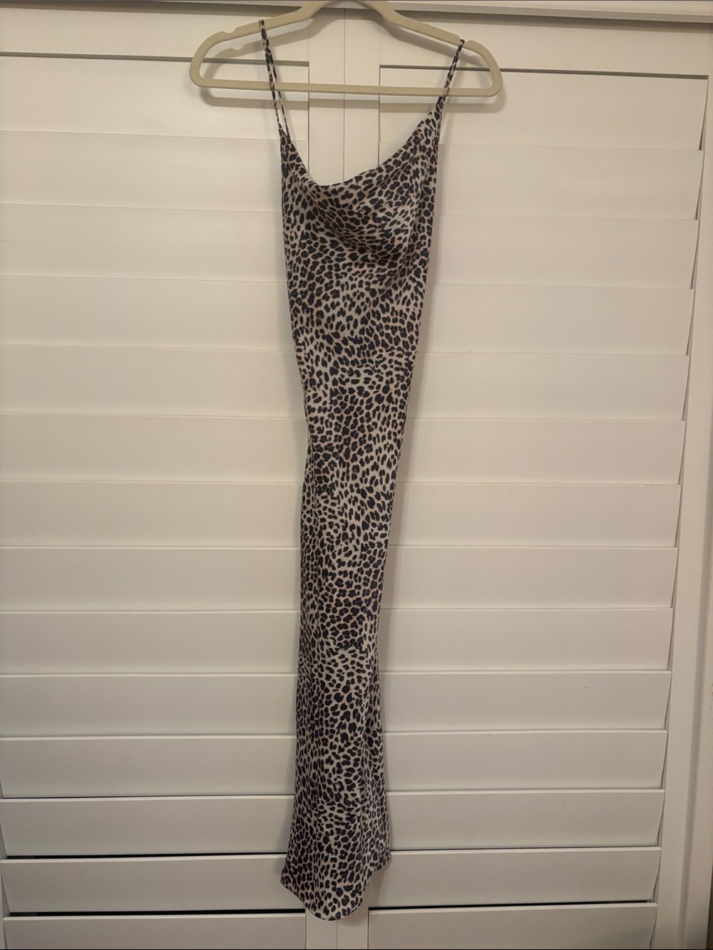 lovestitch Leopard-Print Slip Maxi Dress - Beige & Black